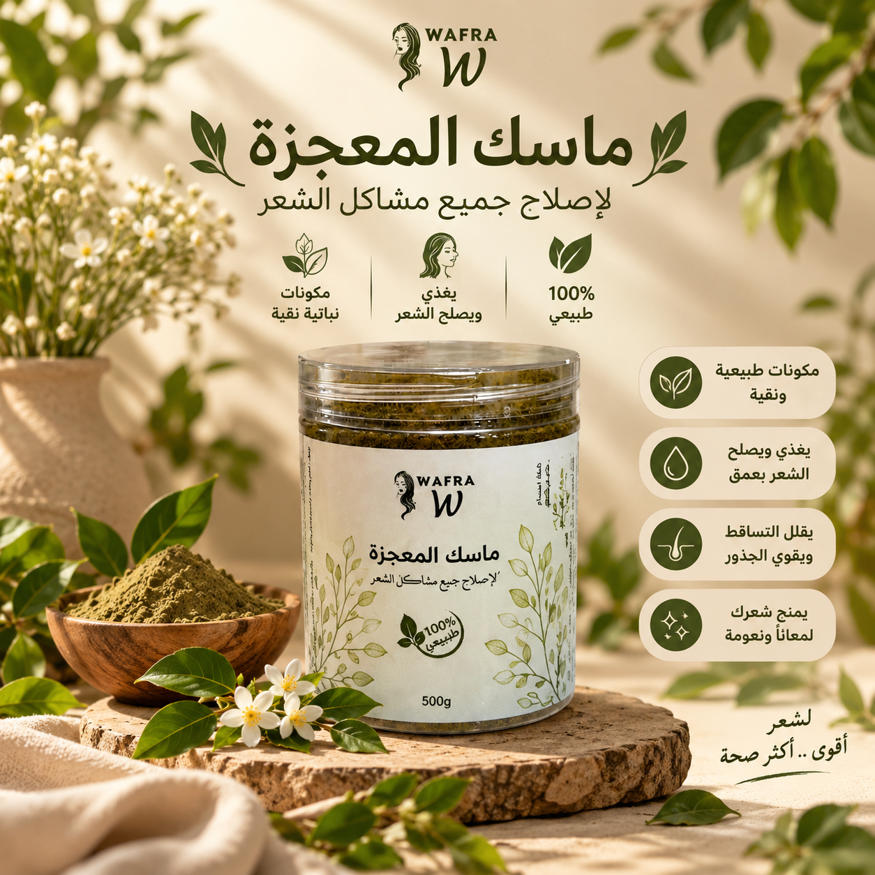 ماسكات الشعر